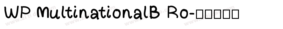 WP MultinationalB Ro字体转换